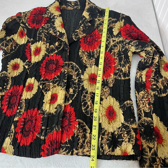 🚨Ubu Floral Reversible Semi Quilted Cardigan Jacket With Pockets - Picture 9 of 15
